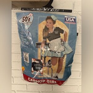 Rubie's Carhop Girl Costume - Black & Light Blue